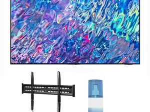 تلفزيون سامسونج QN65QN85BAFXZA 65 بوصة 4K Neo QLED UHD الذكي باللون الأسود تيتان مع حامل تلفاز Walts FIXED-MOUNT-43-90 لأجهزة التلفاز المتوافقة مع 43-90 بوصة ومجموعة منظف الشاشة من Walts HDTV (2022)
